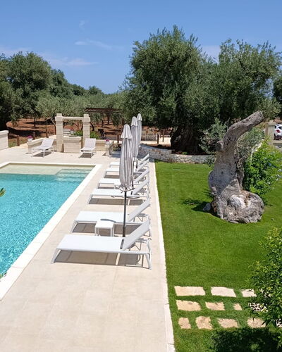 Terra Mater: Zwembad, Buitenmeubels, Toevlucht, Tuin, Flagstone, Landgoed, Landscaping, Backyard, Hacienda, Schaduw