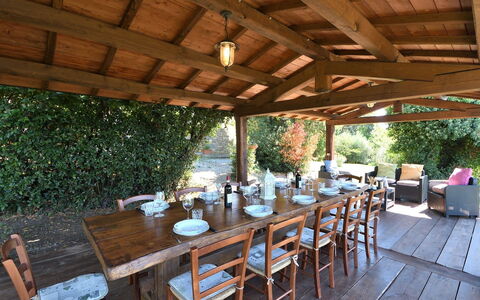 Villa Sette Ponti Levante: Tafel, Meubilair, Fabriek, Stoel, Tableware, Interieur Ontwerp, Buitenmeubels, Vrije Tijd, Onroerend Goed, Boom