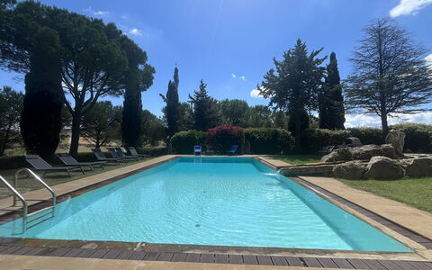 Maremma Retreat: Water, Lucht, Wolk, Fabriek, Dag, Eigendom, Boom, Azure, Zwembad, Rechthoek