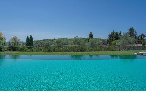 Chiara House In Galenda, Chianti, Pool And Nature: Water, Lucht, Watervoorraden, Fabriek, Natuur, Boom, Natuurlijk Landschap, Meer, Kust En Oceanic Landvormen, Zwembad