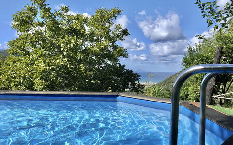 San Noto House With Pool Ac Wifi: Blauw, Water, Zwembad, Vrije Tijd, Buitenmeubels, Toevlucht, Schaduw, Tropen, Eco Hotel, Waterpartij