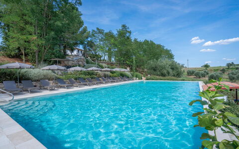 Ciliegino Spereto Apartment, Pool And Relax , Mont: Zwembad, Toevlucht, Buitenmeubels, Eco Hotel, Ligstoel, Tuin, Landscaping, Thermae, Badplaats, Hacienda