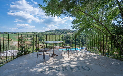 Correggiolo Spereto Apartment With Pool, Montaione: Fabriek, Wolk, Lucht, Plantengemeenschap, Natuurlijk Landschap, Land Lot, Schaduw, Boom, Openbare Ruimte, Vrije Tijd