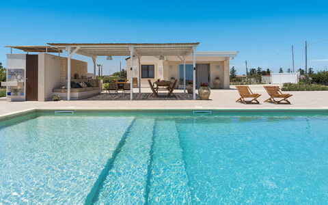 Villa Paolina: Water, Lucht, Zwembad, Azure, Fabriek, Schaduw, Buitenmeubels, Vrije Tijd, Samengesteld Materiaal, Onroerend Goed