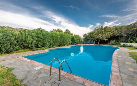Apartments With Pool Country Village, Stintino: Blauw, Water, Zwembad, Schaduw, Toevlucht, Reflectie, Landscaping, Reflecting Pool, Waterpartij, Eco Hotel