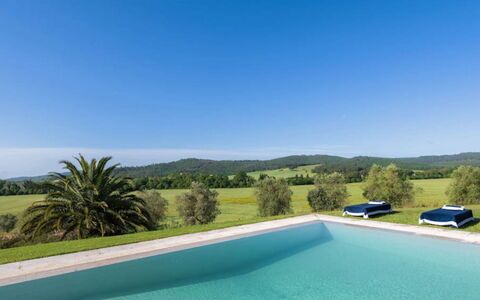 Villa Moscato: Blauw, Zwembad, Natuurlijk Landschap, Landscaping, Boerderij