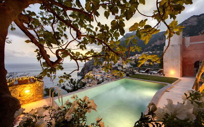 Villa Positano: Waterpartij, Eco Hotel, Toevlucht, Villa, Zwembad, Hacienda, Bergdorp, Badplaats, Dagzomende