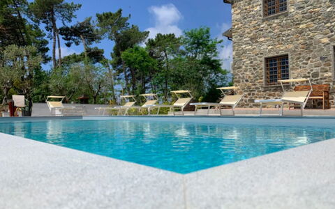 Villa Sarzana: Blauw, Zwembad, Toevlucht, Samengesteld Materiaal, Eco Hotel, Landgoed, Waterpartij, Schaduw, Villa, Tegel