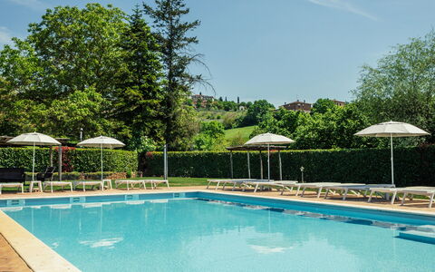 Il Roseto: Zwembad, Toevlucht, Buitenmeubels, Eco Hotel, Tuin, Vrije Tijd, Thermae, Schaduw, Ligstoel, Landscaping