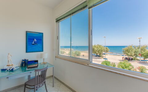 Vista Mare Da Rossella: Zee, Oceaan, Kust, Schaduw, Strand, Caribbean, Baai, Hotel, Balkon, Tropen