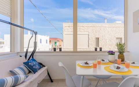 Casa Olimpo: Meubilair, Interieur Ontwerp, Flooring, Verdieping, Appartement, Stoel, Balkon, Kamerplant, Buitenmeubels, Bloempot