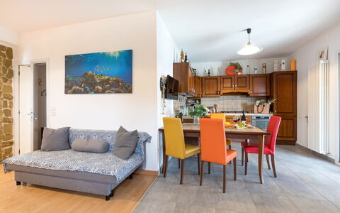 Casa Colleoro: Meubilair, Interieur Ontwerp, Bankstel, Flooring, Woonkamer, Appartement, Kamer, Verdieping, Tafel