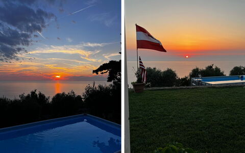Il Tramonto: Lucht, Wolk, Horizon, Oranje, Zonsondergang, Schemer, Zonsopkomst, Zon, Avond, Afterglow