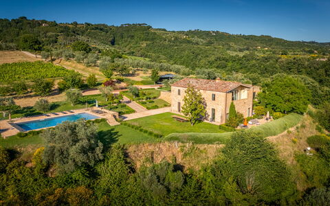 Podere Vigna Nuova: Landgoed, Voedsel, Plantage, Landbouw, Zwembad, Villa, Boerderij