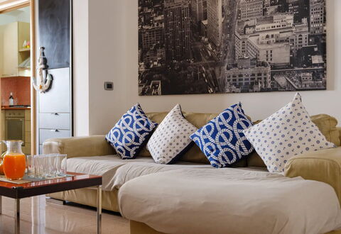 Casa Musica, Ac, Seaside, Porto Cesareo: Meubilair, Interieur Ontwerp, Bankstel, Muur, Kussen, Woonkamer, Flooring, Verdieping, Kamer, Kussen Gooien