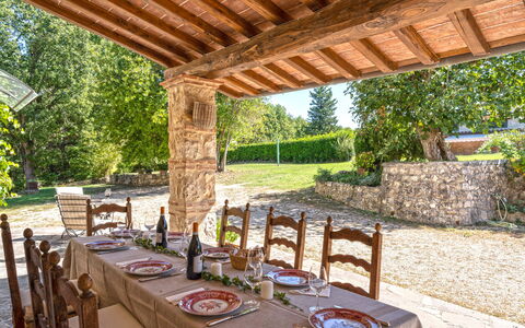 Casale del Timignano, Private Villa with Huge Gard: Meubilair, Tuin, Keuken En Eettafel, Stoel, Schaduw, Buitenmeubels, Landscaping, Landgoed, Hacienda, Werf