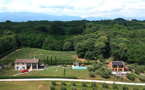 Villa Montello Pool, Jacuzzi, Ac, Wifi, Treviso: Natuurlijk Landschap, Landelijk Gebied, Landschap, Plantage, Land Lot, Plain, Heuvel Station, Veld, Verblijf, Vogelperspectief