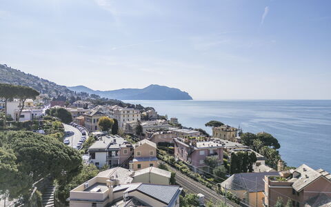 Central Design Flat With Parking, Bogliasco: Water, Zwemwater, Kust, Woongebied, Kust En Oceanic Landvormen, Horizon, Zee, Huis, Huis, Menselijke Nederzetting