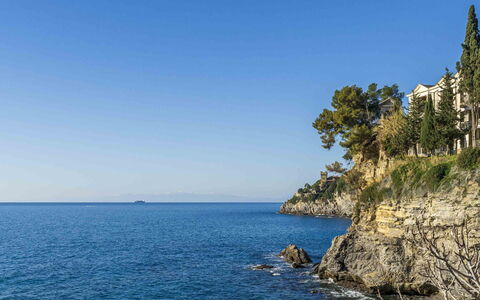 Central Cozy Nest With Parking, Bogliasco: Blauw, Zwemwater, Zee, Kust, Kust En Oceanic Landvormen, Oceaan, Meer, Kust, Voorgebergte, Headland