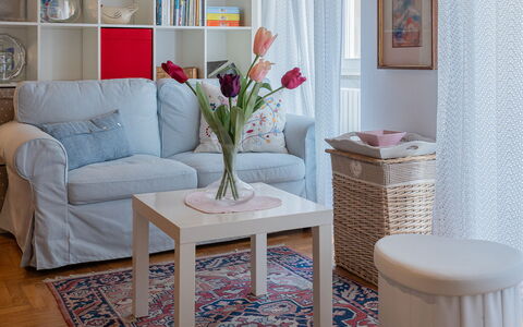 Dafne Suite: Meubilair, Interieur Ontwerp, Stellingen, Plank, Flooring, Verdieping, Woonkamer, Kamer, Boekenkast, Kussen