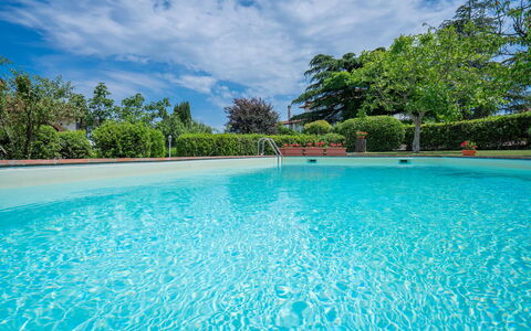 Il Campino, Pool, Montaione: Blauw, Water, Zwembad, Samengesteld Materiaal, Toevlucht, Vrije Tijd, Waterpartij, Eco Hotel, Schaduw, Landscaping