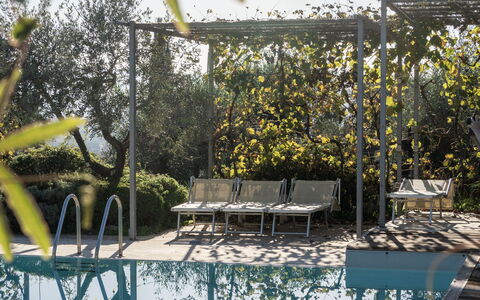 Il Canto Del Maggio: Zwembad, Buitenmeubels, Toevlucht, Samengesteld Materiaal, Schaduw, Eco Hotel, Ligstoel, Backyard, Stoel, Landscaping