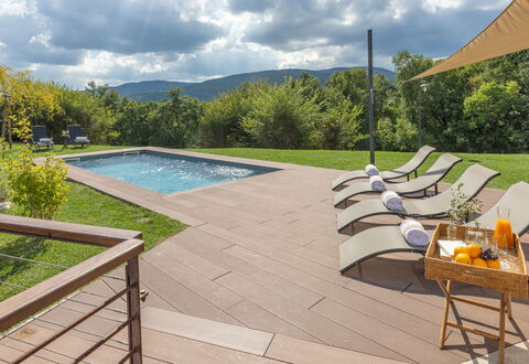 Villa Airone Tegoni, Pool, Radicondoli: Buitenmeubels, Zwembad, Samengesteld Materiaal, Dek, Houten Vloer, Hardwood, Flagstone, Schaduw, Tuin, Ligstoel
