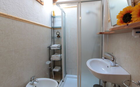 Chalet Fagarè, Pool, Sauna, Prosecco Hills: Wastafel In De Badkamer, Loodgieterswerkinrichting, Muur, Wastafel, Badkamer, Interieur Ontwerp, Hout, Flooring, Verdieping, Kraan