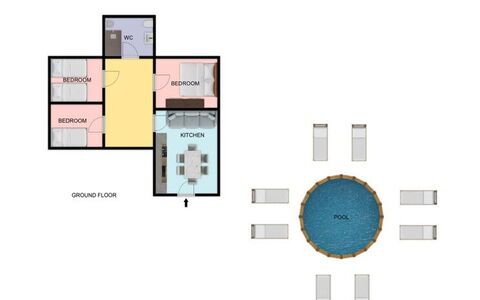 Villa Altavista: Ontwerp, Woonkamer