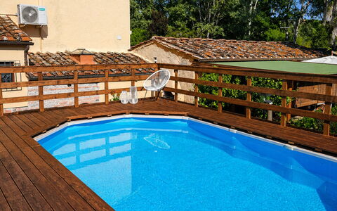 Podere la Botte, Pool, Lari: Zwembad, Hout, Samengesteld Materiaal, Beits, Vrije Tijd, Schaduw, Hardwood, Eco Hotel, Buitenmeubels, Toevlucht