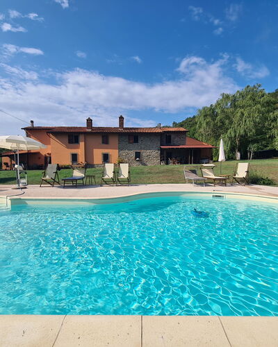 Villa Vindelbono: Blauw, Zwembad, Toevlucht, Buitenmeubels, Vrije Tijd, Eco Hotel, Landgoed, Hacienda, Thermae, Waterpartij