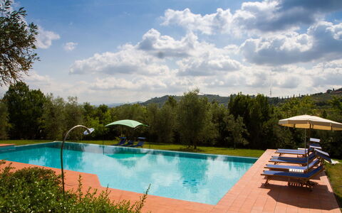 Relais de Ricci: Blauw, Zwembad, Toevlucht, Eco Hotel, Landgoed, Hacienda, Tuin, Buitenmeubels, Landscaping, Thermae