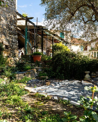 Villetta Luciano: Groen, Struik, Tuin, De Lente, Schaduw, Backyard, Landscaping, Werf, Stenen Muur