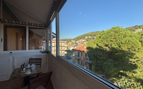 La Casa di Viviana Terrace, Close to the Beach: Appartement, Balkon, Glas, Daylighting, Venster Behandeling