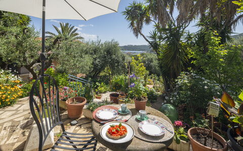 La Torre sul Ponte, Seaview, Garden: Vegetation, Bloempot, Struik, Tuin, Plantengemeenschap, Kamerplant, Landscaping, Buitenmeubels, Toevlucht