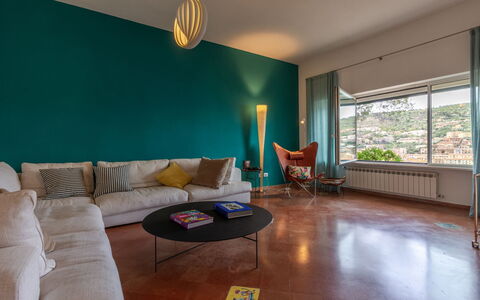Villa Fior di Roccia: Meubilair, Interieur Ontwerp, Flooring, Kamer, Plafond, Huis, Verdieping, Verlichting, Stoel, Appartement