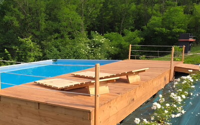Villa Dolce Bosco with Pool, Valdobbiadene: Hout, Hardwood, Plank, Beits, Dek, Zwembad, Houten Vloer, Multiplex, Timmerhout