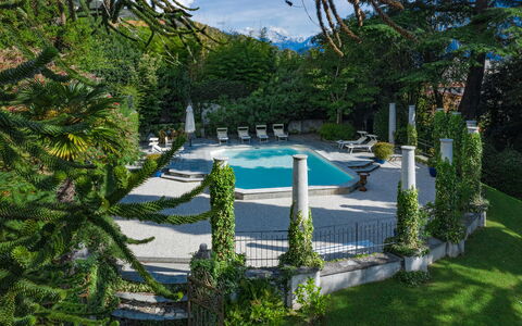Camilla Villa: Zwembad, Tuin, Schaduw, Buitenmeubels, Landscaping, Toevlucht, Evergreen, Eco Hotel, Paraplu
