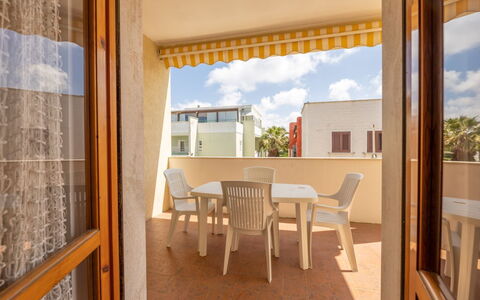 Appartamento Smeraldo, Gallipoli: Appartement, Balkon, Beits, Schaduw, Hotel