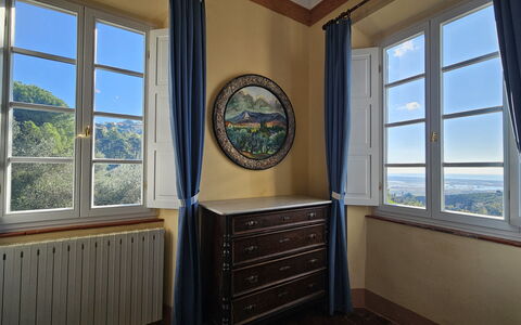 Villa Il Torrazzo, Vista Mare, Massarosa: Muur, Interieur Ontwerp, Kamer, Fotolijst, Beits, Gieten, Hardwood, Glas, Verf, Daylighting