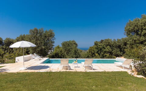 Villa Riva: Blauw, Tuin, Schaduw, Landscaping, Zwembad