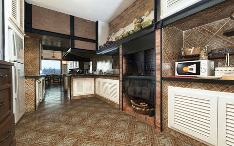 Villa Mary: Interieur Ontwerp, Meubilair, Muur, Flooring, Hout, Keuken, Verdieping, Plafond, Verlichting, Stoel