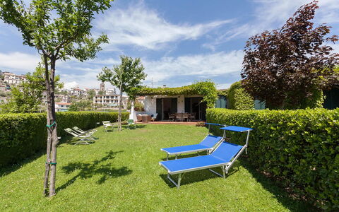 Il Giardino di Ravello: Struik, Tuin, Groundcover, Gazon, Haag, Schaduw, Zwembad, Landscaping, Werf, Backyard