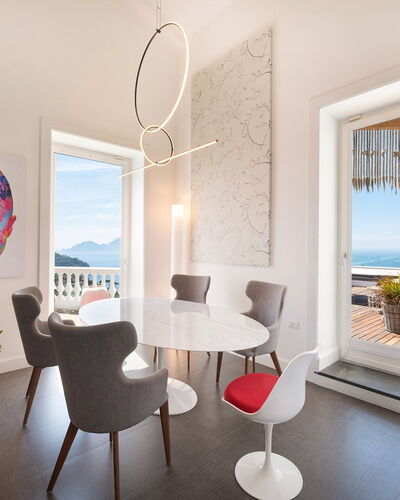 Casa Mariavittoria: Meubilair, Interieur Ontwerp, Flooring, Tafel, Verdieping, Stoel, Kamer, Plafond, Zee, Huis