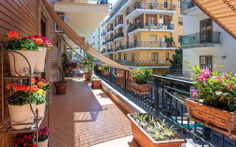 Apartment Bud: Bloempot, Balkon, Appartement, Kamerplant, Veranda, Condominium, Leuning, Stoel, Baluster, Hotel