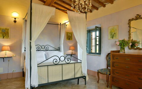 Villa Ghirlanda: Meubilair, Interieur Ontwerp, Bed, Slaapkamer, Verdieping, Flooring, Plafond, Verlichting, Kamer, Tafel