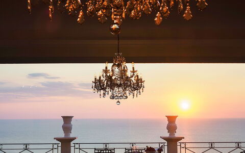 Blue Star Villa: Horizon, Zee, Schemer, Avond, Oceaan, Zonsondergang, Afterglow, Zonsopkomst, Morgenrood