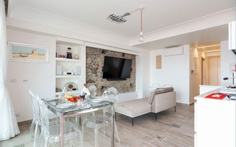 Casa Light Blu: Meubilair, Interieur Ontwerp, Flooring, Verdieping, Plafond, Bankstel, Tafel, Woonkamer, Kamer, Appartement