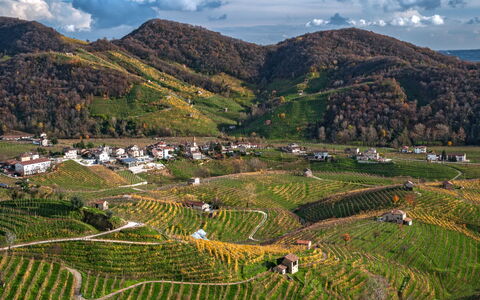 La Casetta dei Palù, Valdobbiadene: Bergachtig Landvormen, Berg, Heuvel, Hoogland, Landschap, Veld, Landbouw, Heuvel Station, Plantage