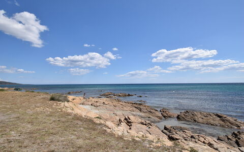 Appartamento Tamara, Budoni: Blauw, Water, Zwemwater, Horizon, Kust, Kust En Oceanic Landvormen, Zee,  Felsen\, Zomer
